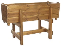 Wood Deep Root Veg Planter On Legs -Garden Planting Supplies Store root planter
