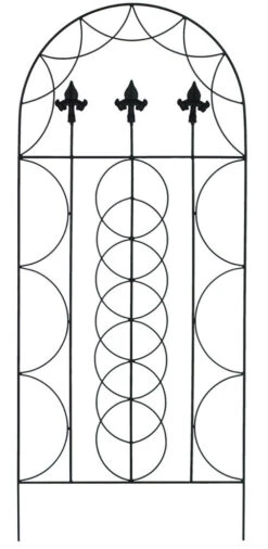 120cm High Fleur De Lys Garden Wall Trellis