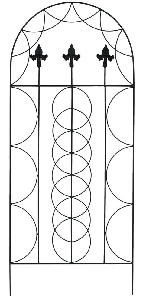 120cm High Fleur De Lys Garden Wall Trellis 3 120cm High Fleur De Lys Garden Wall Trellis