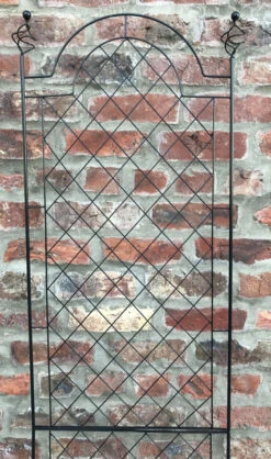 Garden Wall Trellis Spiral Design Black Large 200cm -Garden Planting Supplies Store spiral plant frame 1