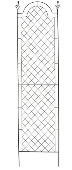 Garden Wall Trellis Spiral Design Black Large 200cm -Garden Planting Supplies Store spiral plant frame 2