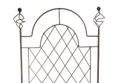 Spiral Wall Trellis Design Garden Rust Effect 120cm -Garden Planting Supplies Store spiral plant trellis 2