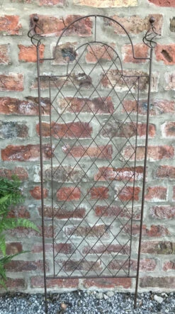 Spiral Wall Trellis Design Garden Rust Effect 120cm