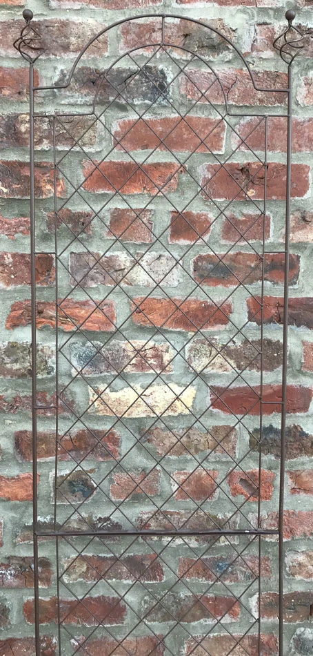 Garden Wall Trellis Spiral Design Rust Effect Large 200cm 4 Garden Wall Trellis Spiral Design Rust Effect Large 200cm - Image 2