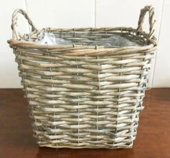 Oval Willow Wicker Basket Container Planter