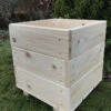 Square Wooden Planter Balcony Flower Pot Untreated