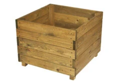 Square Wooden Garden Planter Plant Flower Raised Box Large Glaisdale -Garden Planting Supplies Store square wood planter 3