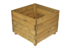 Square Wooden Garden Planter Plant Flower Raised Box Large Glaisdale -Garden Planting Supplies Store square wood planter 5
