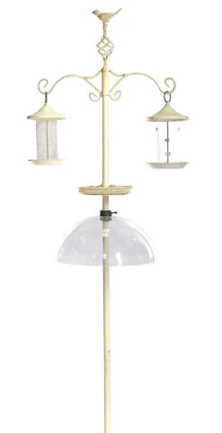 Large Clear Dome Squirrel Baffle For Wild Bird Feeding Station -Garden Planting Supplies Store squirrel baffle 3