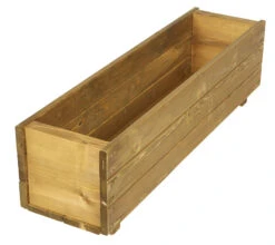 Wooden Garden Planter Trough Large Brown Wood Stain 9 Wooden Garden Planter Trough Large Brown Wood Stain -Garden Planting Supplies Store timber planter 1