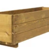 Wooden Garden Planter Trough Large Brown Wood Stain -Garden Planting Supplies Store timber planter 2