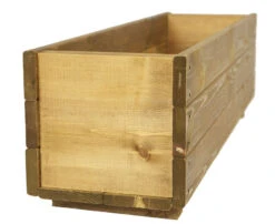 Wooden Garden Planter Trough Large Brown Wood Stain 11 Wooden Garden Planter Trough Large Brown Wood Stain -Garden Planting Supplies Store timber planter 3