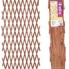 Riveted Garden Trellis - 1.8m X 0.9m Expanding Trellis - Tan -Garden Planting Supplies Store trellis brown 2