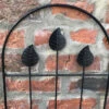 Curved Top Leaf Design Black Garden Trellis Panel 2 Curved Top Leaf Design Black Garden Trellis Panel -Garden Planting Supplies Store trellis support 2