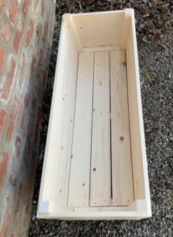 Wooden Rectangular Garden Planter Extra Deep Untreated -Garden Planting Supplies Store untreated wooden plante 1r