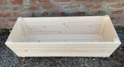 Wooden Rectangular Garden Planter Extra Deep Untreated -Garden Planting Supplies Store untreated wooden planter 2