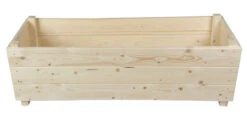 Wooden Rectangular Garden Planter Extra Deep Untreated