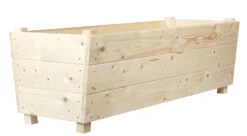 Wooden Rectangular Garden Planter Extra Deep Untreated -Garden Planting Supplies Store untreated wooden planter 4