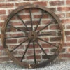 Large Decorative Burntwood Garden Wooden Wagon Wheel 1 Large Decorative Burntwood Garden Wooden Wagon Wheel -Garden Planting Supplies Store wagon wheel