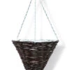 30cm Willow Rattan Cone Hanging Basket -Garden Planting Supplies Store willow cone hanging basket 1