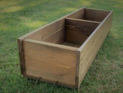 Long Wide Garden Herb Vegetable Grow Planter Trough -Garden Planting Supplies Store wood pots 1