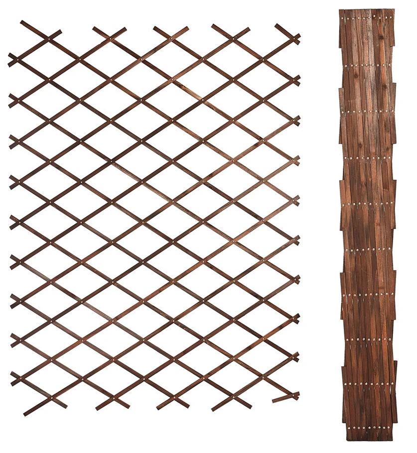 Riveted Diamond Expanding Wood Garden Trellis 180cm X 90cm 3 Riveted Diamond Expanding Wood Garden Trellis 180cm X 90cm