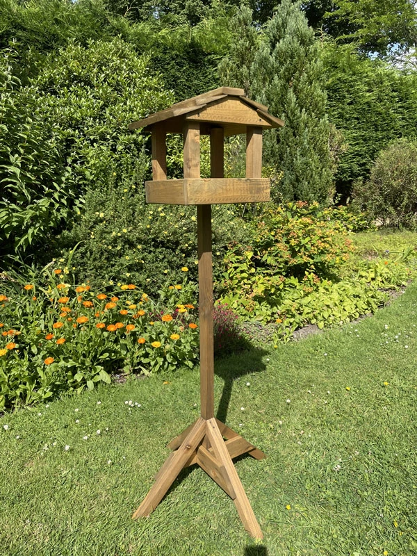 Wooden Bird Table Garden Feeder Deluxe READY MADE 4 Wooden Bird Table Garden Feeder Deluxe READY MADE - Image 2