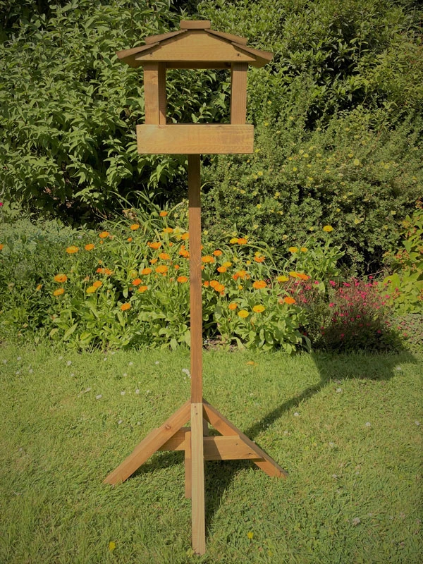 Wooden Bird Table Garden Feeder Deluxe READY MADE 6 Wooden Bird Table Garden Feeder Deluxe READY MADE - Image 4
