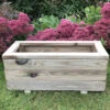 Wooden Garden Outdoor Planter Plant Trough Boxes Medium -Garden Planting Supplies Store wooden flower planter