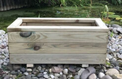 Wooden Garden Outdoor Planter Plant Trough Boxes Medium -Garden Planting Supplies Store wooden flower planter 2