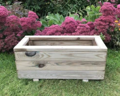 Wooden Garden Outdoor Planter Plant Trough Boxes Medium