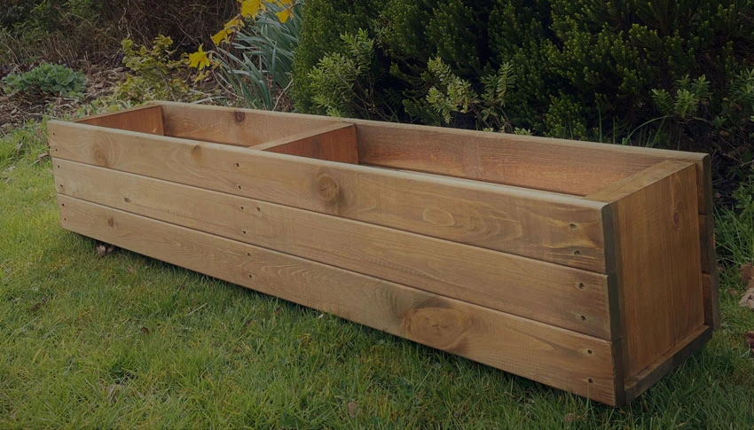 Wooden Garden Planter Trough Container Box PotExtra Large 6 Wooden Garden Planter Trough Container Box PotExtra Large - Image 4