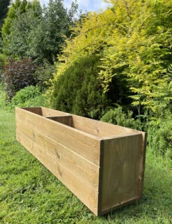 Large Wooden Planter Veg Herb Extra Depth -Garden Planting Supplies Store wooden plant box 1