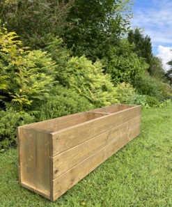 Large Wooden Planter Veg Herb Extra Depth -Garden Planting Supplies Store wooden plant box