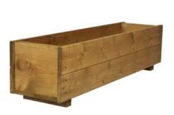 Set Of 2 X 90cm Wooden Rectangular Garden Planter Trough 11 Set Of 2 X 90cm Wooden Rectangular Garden Planter Trough -Garden Planting Supplies Store wooden planter 90cm 1 1