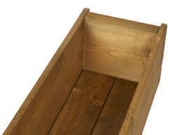 90cm Wooden Trough Planter -Garden Planting Supplies Store wooden planter 90cm 3