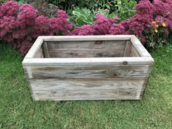 Wooden Garden Outdoor Planter Plant Trough Large