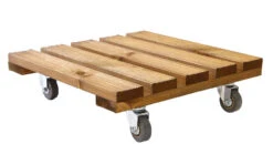 Traditional Plant Container Pot Stand Square 40cm -Garden Planting Supplies Store wooden pot stand 5