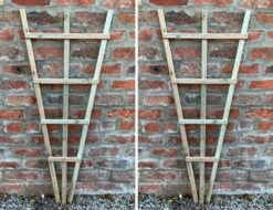 Climbing Plant Trellises Fan Wood 2 Pcs -Garden Planting Supplies Store wooden trellises 4