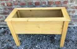 Raised Wooden Garden Planter Trough