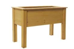 Raised Wooden Garden Planter Trough -Garden Planting Supplies Store wooden vegetable planter 4