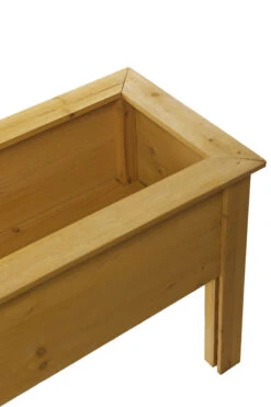 Raised Wooden Garden Planter Trough -Garden Planting Supplies Store wooden vegetable planter 5