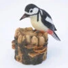 Woodpecker Perched On A Log - Garden Ornament -Garden Planting Supplies Store woodpecker full